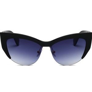 Half Frame Cat Eyeglasses